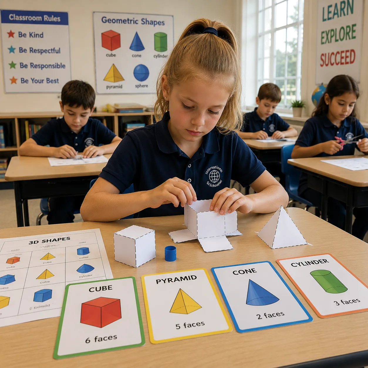 Teacher using 3D Shapes activities in the classroom 1