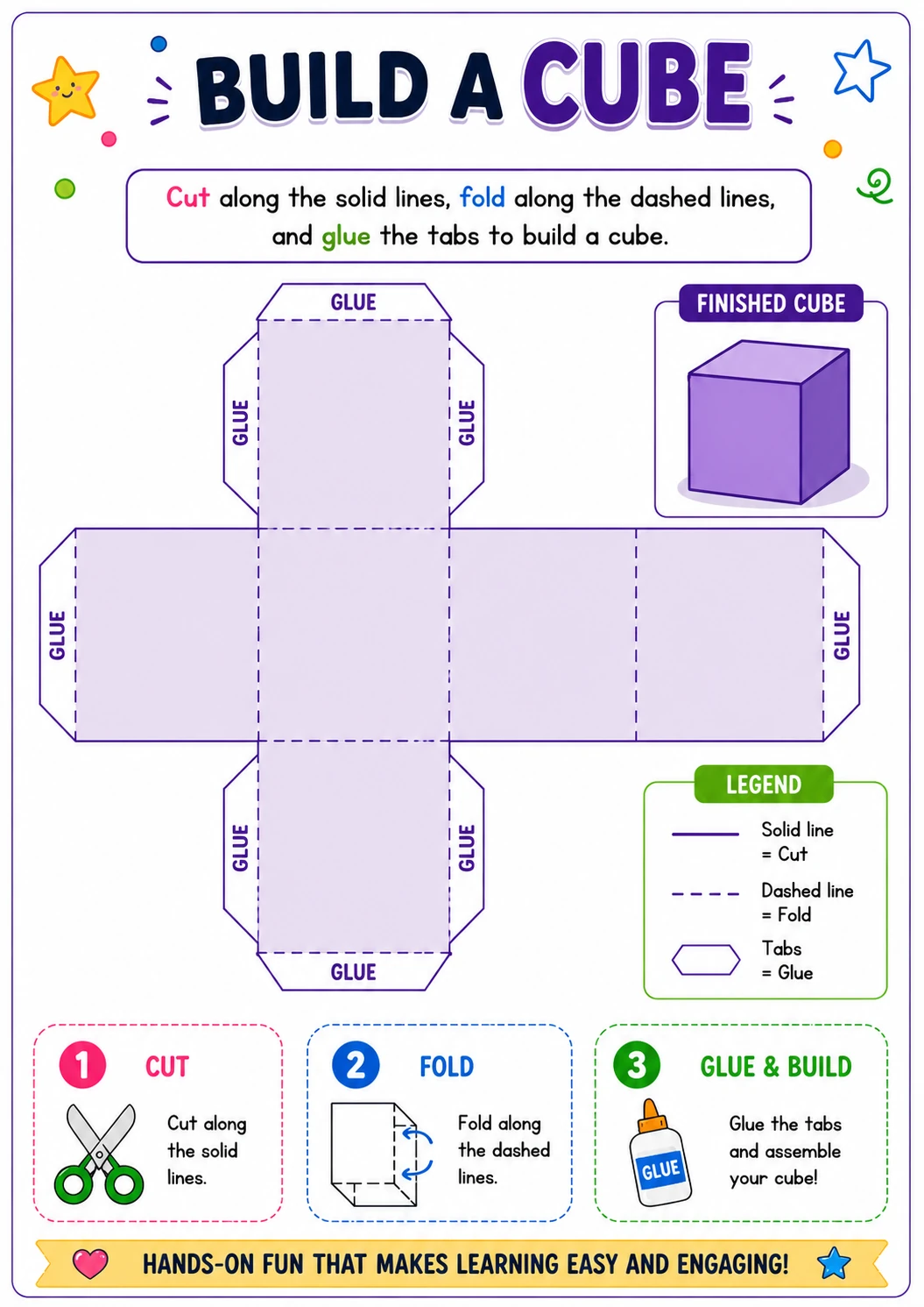 3D Shapes printable activities 2